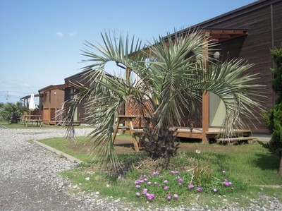 九十九里オートキャンプ場 太陽と海