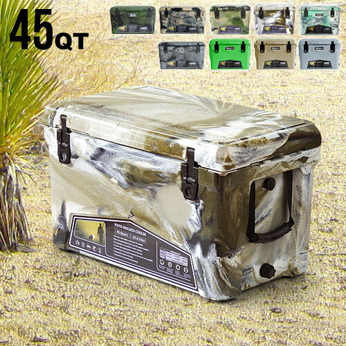 送料無料 クーラーボックス 大型 大容量【あす楽14時まで】アイスランド クーラーボックス　45QT / 42.6LDeelight iceland cooler box迷彩 デザートカモ 保冷力 釣り おしゃれ レジャー アウトドア◇キャンプお花見 シンプル 部活 海 プール キャンプ用品 F