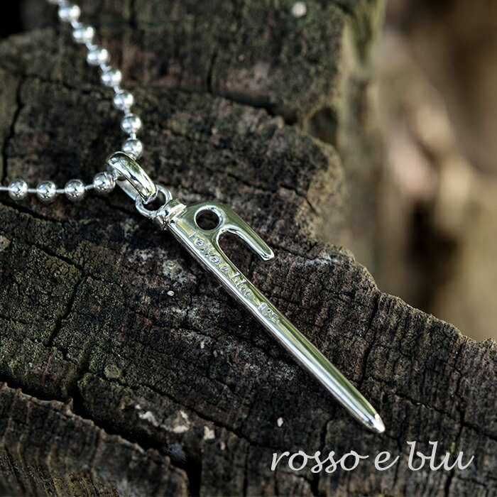 ネックレス メンズ テント ペグ キャンプコーデ キャンプ用品 おしゃれ シンプル シンプル アウトドアコーデ 男性 シルバー925 ネックレス ペンダント ブランド 日本製 プレゼント 父の日 ギフト 普段使い 実用的 早割