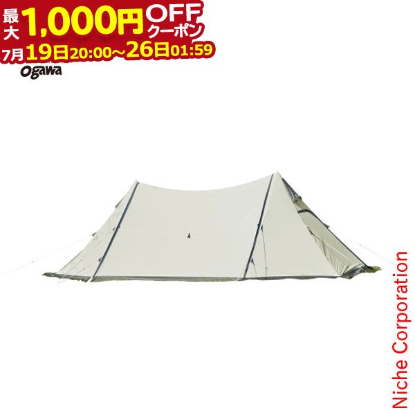 【最大1,000円OFFクーポン配信中】ogawaキャンパル ( オガワ ) ツインピルツフォーク T/C 3345 テント キャンプ用品