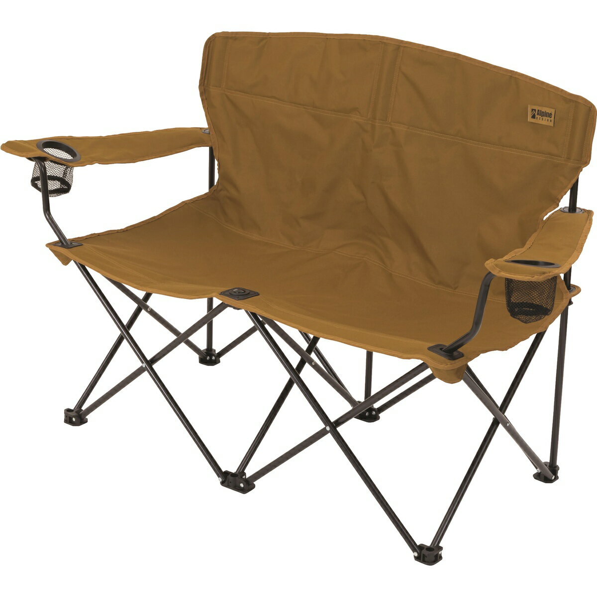 ● Alpine DESIGN (アルパインデザイン) キャンプ用品 ファミリーチェア ペアアクションチェア コヨーテブラウン AD-S19-015-043
