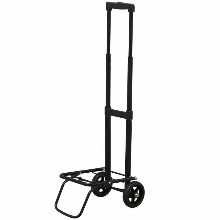 折りたたみキャリーカート OPC-H001BK 送料無料 耐荷重35kg 台車 キャリー ワゴン 折りたたみ式ハンドキャリー キャリーカート アウトドア 折りたたみ ブラック キャンプ用品 【D】一人暮らし